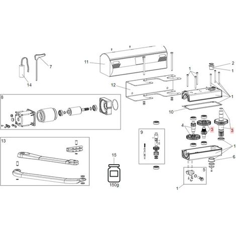 FAAC GENIUS 63000856 Riduzione Finale Per Motore 390 Trigon Ricambio (1/3)