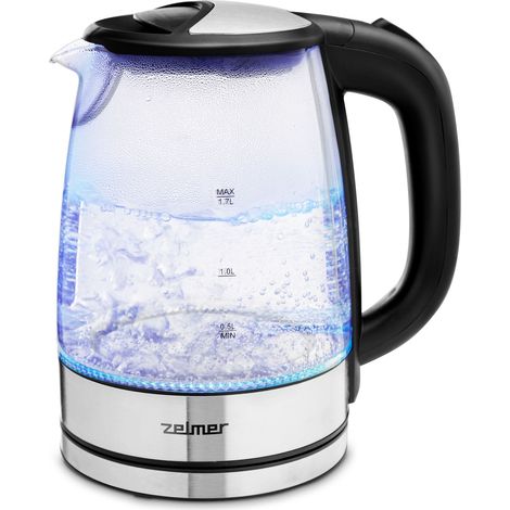Zelmer ZCK8024 Elektrischer Wasserkocher schwarz und durchsichtig (1/2)
