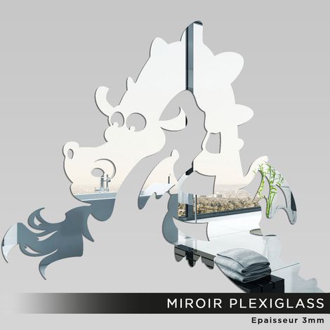 Miroir Plexiglass - Dragon - 50x57 cm (1/2)