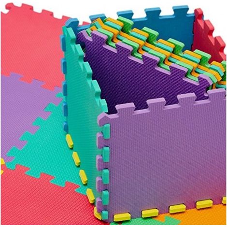 Tapis jeu de puzzle CIGIOKI modulaire eva couleur caoutchouc 20 pièces  30X30 cm