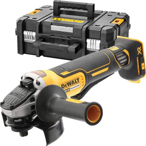 DeWALT DCG406NT Brushless Angle Grinder Paddle Switch 18V Body Only &amp Carry Box
