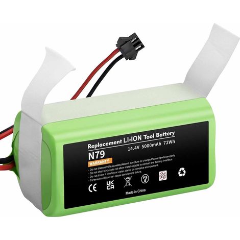 14.4V 5000mAh Batterie de Remplacement pour Eufy RoboVac 11 11S 11S Max 12 15C 15C Max 15T 30 30C 30 Max 35C Ecovacs Deebot N79 (1/5)