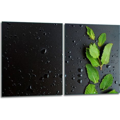 2 plaques de protection en verre pour cuisinière 40x52, état neuf (1/5)