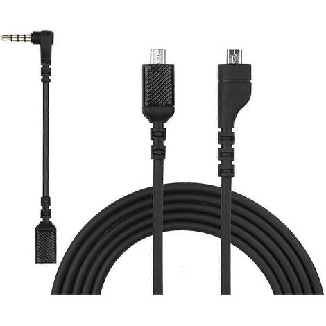 Câble de rechange avec prise en charge RGB/GameDAC pour casque Arctis 3/5/7/Pro+ filaire ou sans fil (1/5)
