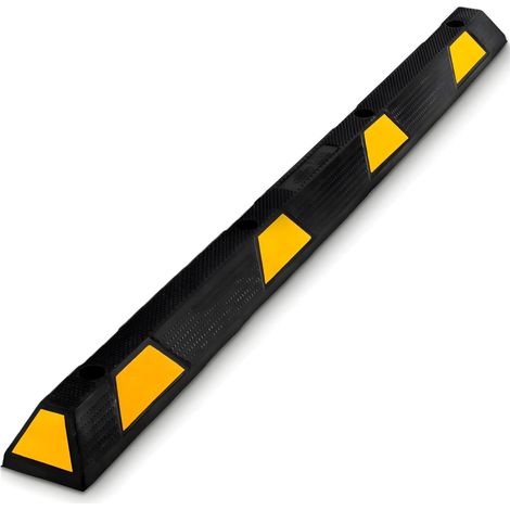Pyle Fermaruota Garage in Gomma Extra Larga da 182 Centimetri, per Veicoli, Camion, Camper, Protegge da Auto e Furgoni, PCRSTP14, Nero (1/4)