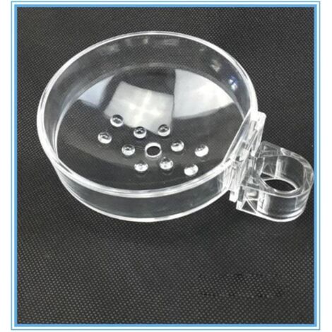 Transparent ABS Porte-Savon de Salle de Pain pour Barre de Douche ,Rond,Diamètre 22mm (1/5)