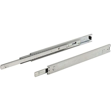 Rails glissière télescopique 2 pièces pour tiroir 400 mm