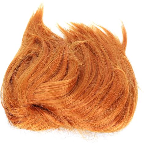 Chignon Désordonné Bandeau Élastique Cheveux Fluffy Queue de Cheval Touffue Postiche pour Femmes Filles  Q17-0range (1/5)