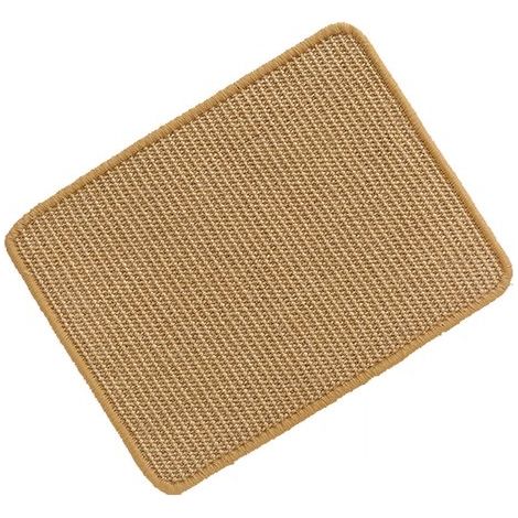 Alfombrilla rascadora de sisal para gatos, Fácil de aplicar, Protege sofás, alfombras y paredes, Para sofás, 30x40 cm, Cúrcuma, 1 unidad (1/5)