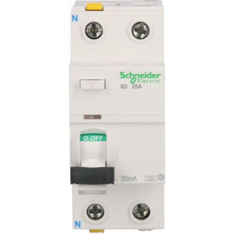 Interruptor diferencial 2P 25A 0.03A tipo A iID A9Z21225