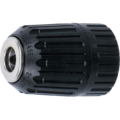 Mandrin de serrage rapide - 1 unité - Acier trempé - Ouverture 2 à 13 mm - Perceuse électrique et établi - Filetage 1/2 pouce (1/5)