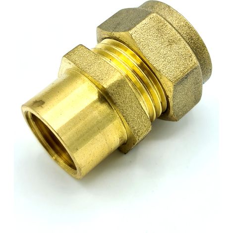 15mm x G3/8 Femelle Raccords Compression Laiton Pour Adaptateur Coupleur (1/2)
