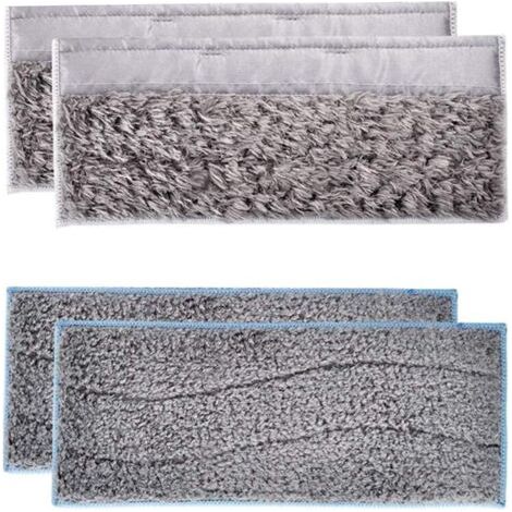 Pads de nettoyage réutilisables pour balai microfibre, 10pcs lavables, humides & secs, accessoires aspirateur robot (1/5)