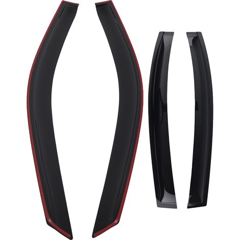 Wind Deflectors Visors for Skoda Superb 2015-2023 Outside Mount Black Tinted (1/5)