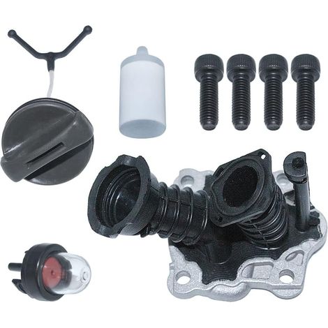Kit soufflet du collecteur d'admission, pour tronçonneuses Husqvarna 445, 450, 445E, 450E, pour Jonsered Cs 2245, Cs 2250, Cs 2250 S Ii, Cs 2245 S, Cs 2250 S, 2245 Cs Ii, Cs 2245 S Ii, 544082301 (1/5)