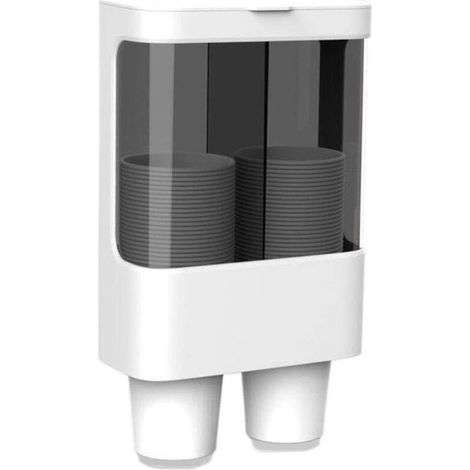 Distributeur de gobelets jetables à Fixation Murale - Distributeur de gobelets en Papier ou en Plastique(S-2)