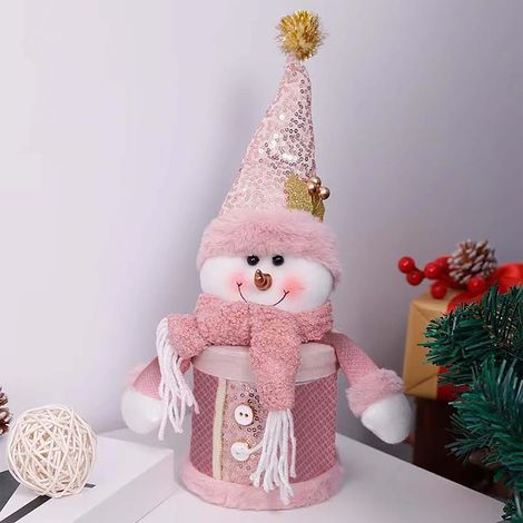 Weihnachtsbonbonglas, rosa Apfelschachtel, Schneemann-Geschenk, Rentier, Geschenkkarton für einen alten Mann, Weihnachtsbaumschmuck