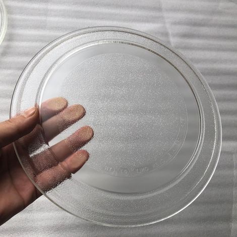 Plateau tournant universel en verre pour four à micro-ondes avec support, 245 mm / 24,5 cm / 9,65 pouces (1/3)