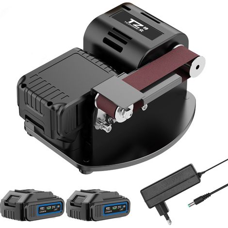 Affûteuse électrique automatique, mini hachoir ménager, ciseaux, meuleuse multifonction, ponceuse à bande rechargeable et filaire, usage double lithium (1/4)