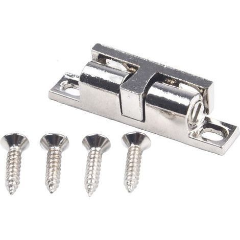 Cabinet Door Ball Lock, 4pcs Recessed Cabinet Door Switch, Zinc Alloy Ball Lock for Furniture (Silver 70mm) (1/5)