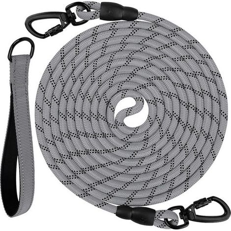 Guinzagli da addestramento per cani Sander Shop, guinzaglio lungo imbottito per cani, 5 m, 10 m, 15 m, 20 m, per addestramento, gioco, campeggio, legatura in giardino, O (1/5)