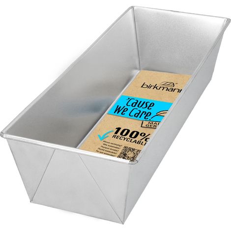 Moule à cake pliable en fer blanc durable, sans PFOA et sans PFOS, 30 cm, argenté (1/5)