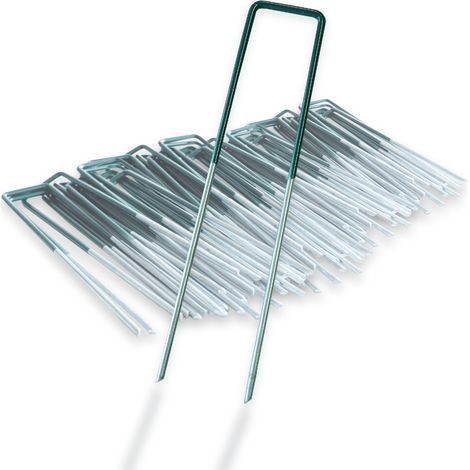 Erdanker Befestigungsanker für Kunstrasen & Unkrautvlies 3 x 15 cm 300 Stück