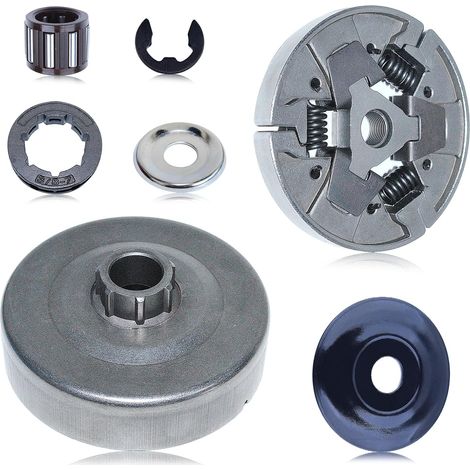 Pignon de tambour d'embrayage 7-T 3/8" Compatible Stihl MS660 066 MS640 MS661 Tronçonneuse Ensemble de tambour d'embrayage Couvercle d'embrayage Rondelle Pignon Clip électronique (1/5)