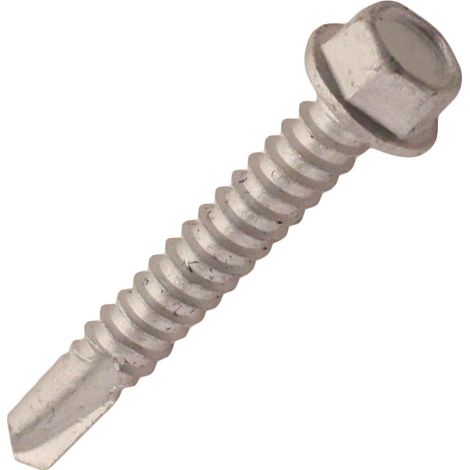 Vis autop. bi-métal tête hexagonale inox A2/acier cémenté THTBM Ø5,5x80mm - Boite de 250 (1/3)