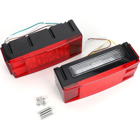 Feu arrière rectangulaire à LED pour remorque, étanche IP67, ultra-lumineux (1/5)
