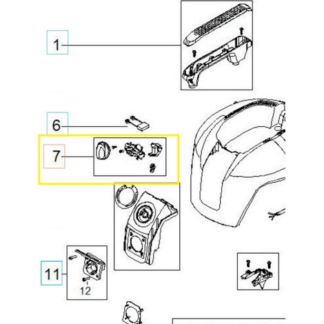 Husqvarna 325L interrupteur de l'aspirateur