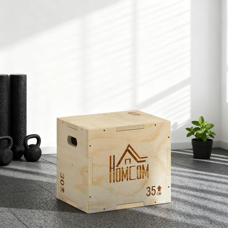 Box jump pliométrie appareil boîte à saut musculation fitness entraînement croisé plyobox pour box training 40,5/35,5/30,5 cm (1/5)