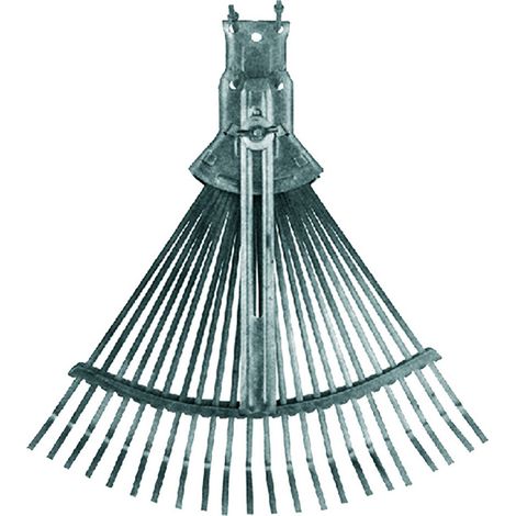 1PZ SCOPA DA GIARDINO REGOLABILE Tipo leggero - zinco cromato grigio