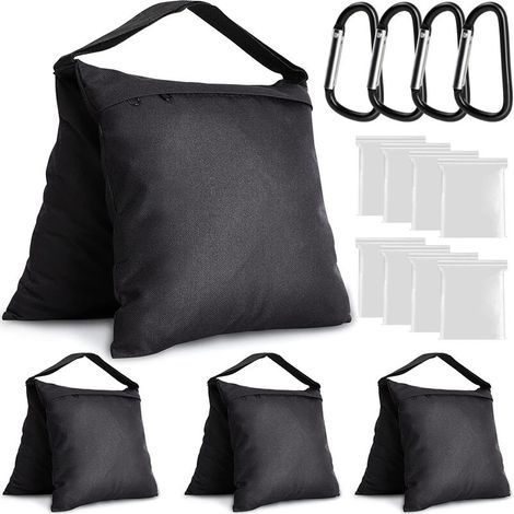 set of 4 heavy-duty sandbags for reinforcement, also suitable for tents and parasols. (Sand not included) (1/5)