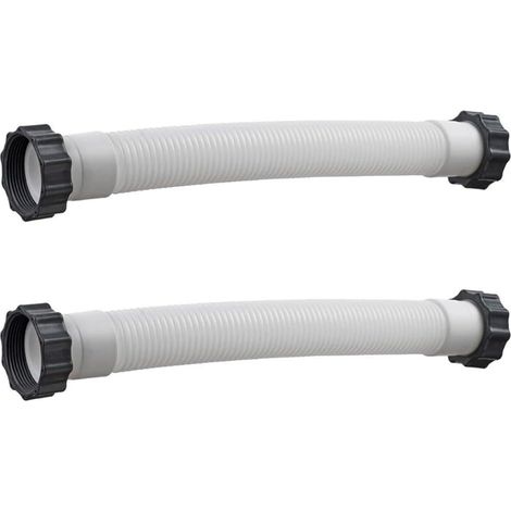 Lot de 2 tuyaux d'interconnexion pour filtre à sable de piscine, 40,6 cm, pour pièce de rechange 11535 pour pompe Intex modèles 26371CA 28647EG SF70110-2, en polyéthylène flexible anti-fuite (1/5)