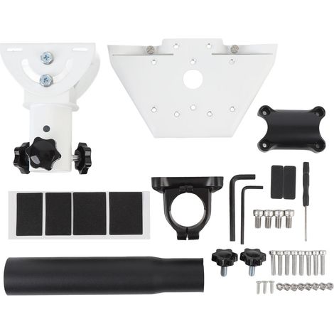 Mini-Antennen-Dachhalterung mit 360°-Drehung und 160°-Neigung – Klemmbefestigung für 0,9-1,1 Zoll Aluminium- und Edelstahlrohre – Montagesatz inklusive für Dachträger, Wohnmobile und Campervans (1/5)