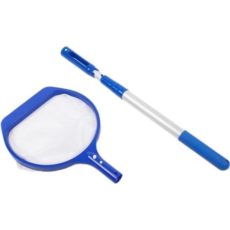 Skimmernetz für Schwimmbecken, Teleskopstange, Filternetz zur Poolreinigung - (1/5)