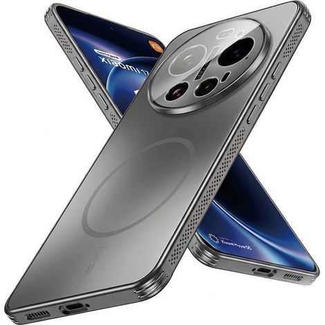 Custodia protettiva per Xiaomi 17 Ultra 5G, per MagSafe, grigio titanio