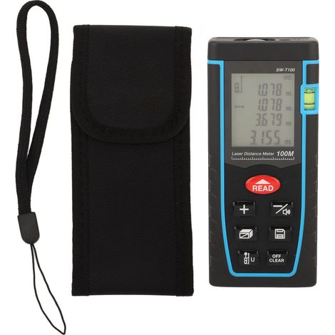 Télémètre laser portatif 630-670nm haute précision mesure infrarouge 100m outil de mesure (1/5)