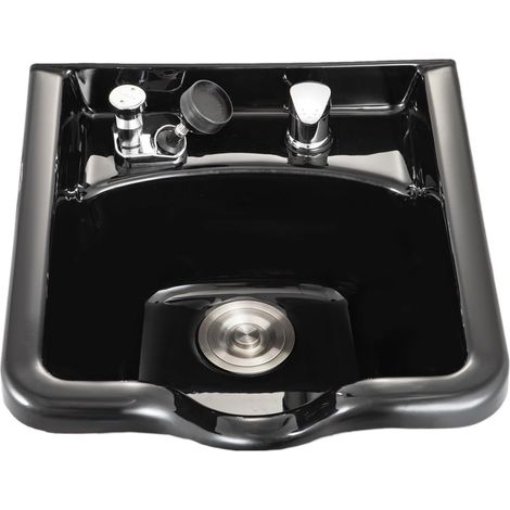 Bol à shampoing en Plastique ABS Noir, évier for Salon et Spa, équipement de Salon de beauté, Bassin de Lavage des Cheveux for Salle de Bain à Domicile (1/5)