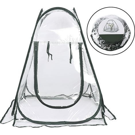 Invernadero plegable Poray “Cubierta de jardín” – Mini invernadero, PVC, 14 hilos, Oxford 150D PU, 70 x 70 x 80 cm, para protección contra heladas y viento.