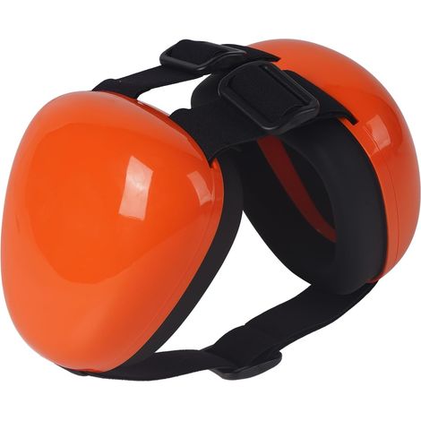 1 Paire Cache-oreilles pour chien,Protection auditive 29 dB NRR,Mousse confortable,Taille L,Orange,Pour feux d'artifice et bruit (1/5)