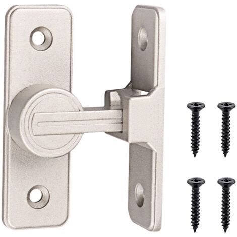 Verrou Serrure De Fermeture Porte Interieure Coulissante De Lumineux 90° Loquet De Crochet A Porte Bascule Boulon De Verrouillage De Boucle Moraillon Antivol Verrous De Porte Lu (1/4)