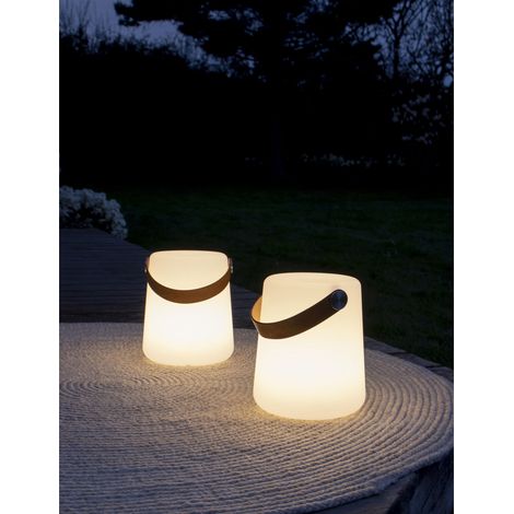 Bristol — Lampada LED ricaricabile da esterno con tracolla, bianca, IP44 (1/5)