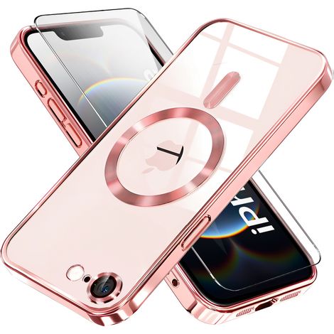 Custodia per iPhone 17e / 16e, Electro MagSafe, rosa + pellicola protettiva per lo schermo (1/5)