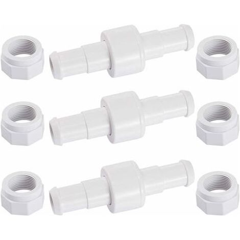 D20 Lot de 3 Raccords Rotatifs pour Tuyau D'arrosage avec 6 Embouts D15 Compatibles avec Zodiac Polaris 180 280 380 Robot Nettoyeur Piscine (1/5)