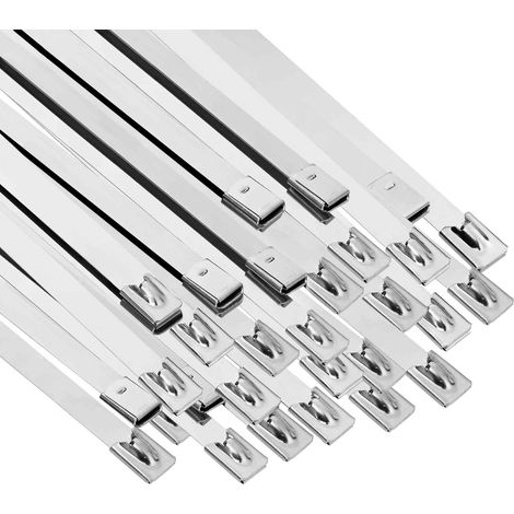Kabelbinder 250 stk. 7,9 x 600 mm Silber vidaXL