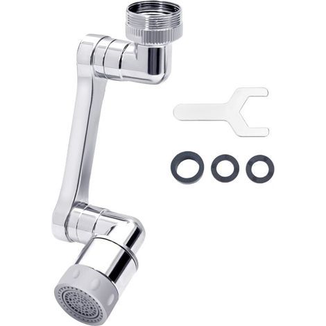 Robinet Extender 1080 Rotatif Anti-éclaboussures Filtre Robinet Pivotant Spray Forkitchen - Deux Modes de débit d'eau (1/4)