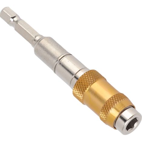 Lot de 3 embouts de vissage magnétiques universels, tige à dégagement rapide auto-verrouillante, doré, pour perceuse électrique et bricolage maison