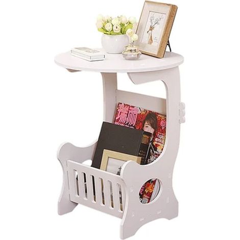 Table D'appoint Pour Salle De Séjour à Domicile Chambre De Chevet Avec Panier De Rack Polyvalent